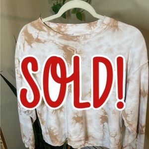 madewell women's crew next sweatshirt tie dye size small
